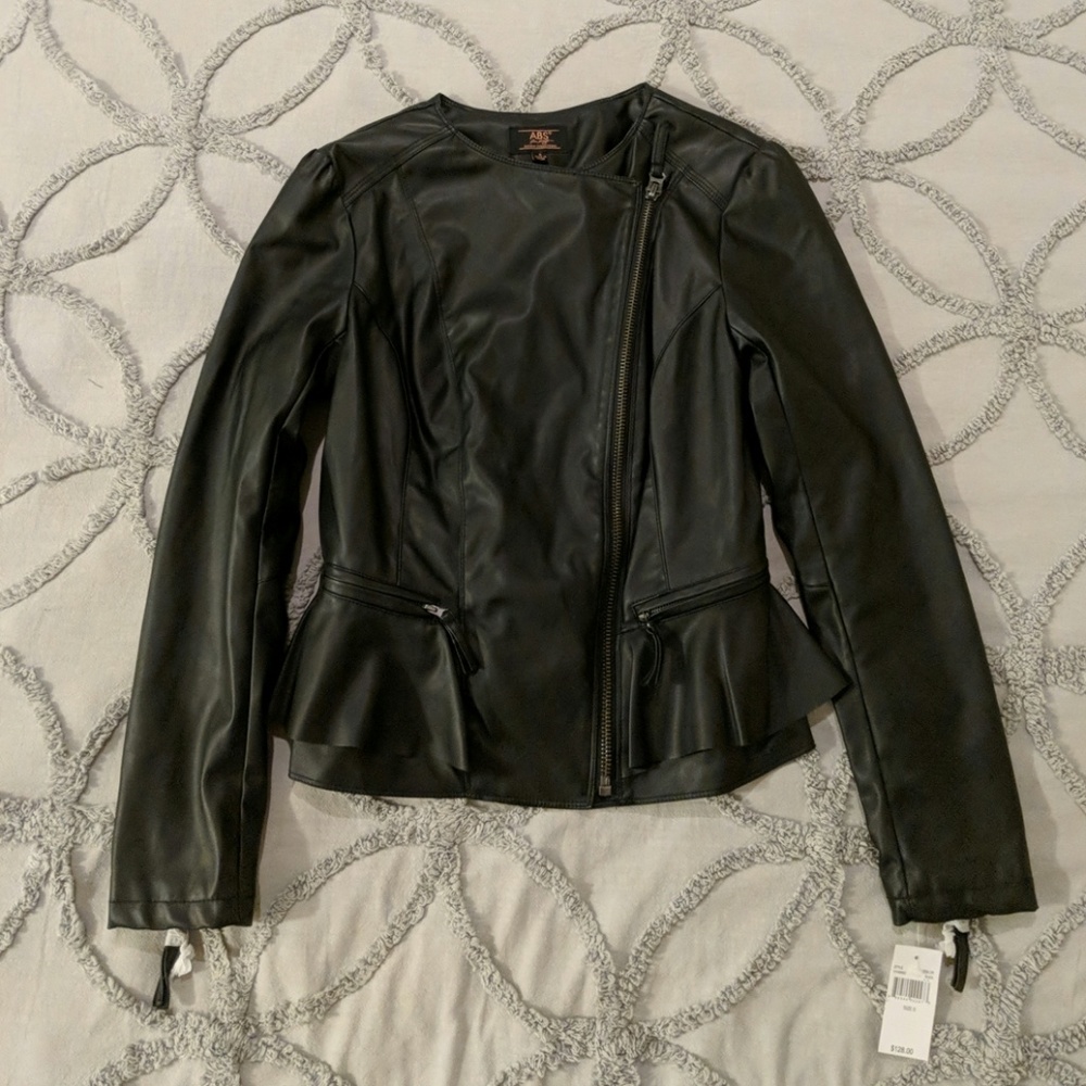 NWT Faux Leather Jacket